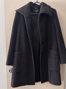 Vintage Gray Wool Pea Coat